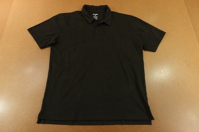 True Classic Mens Size Large Black Short Sleeve Polo Shirt New