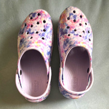 Crocs Classic Platform Clog, Tie-Dye, Size 10