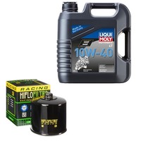 Hiflo ÖLfilter Set Liqui Moly 10W-40 4L FüR Ducati Paso 906 906-PASO Bj.1990