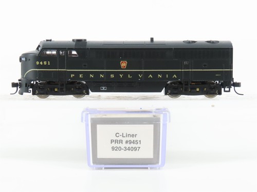 Escala N realista 920-34097 PRR Pennsylvania revestimiento C unidad A diésel loco #9451 | Zustand: Used
