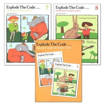 Explode the Code 7 & 8 WITH Ans./Parent's Guide (3 bk set) NEW