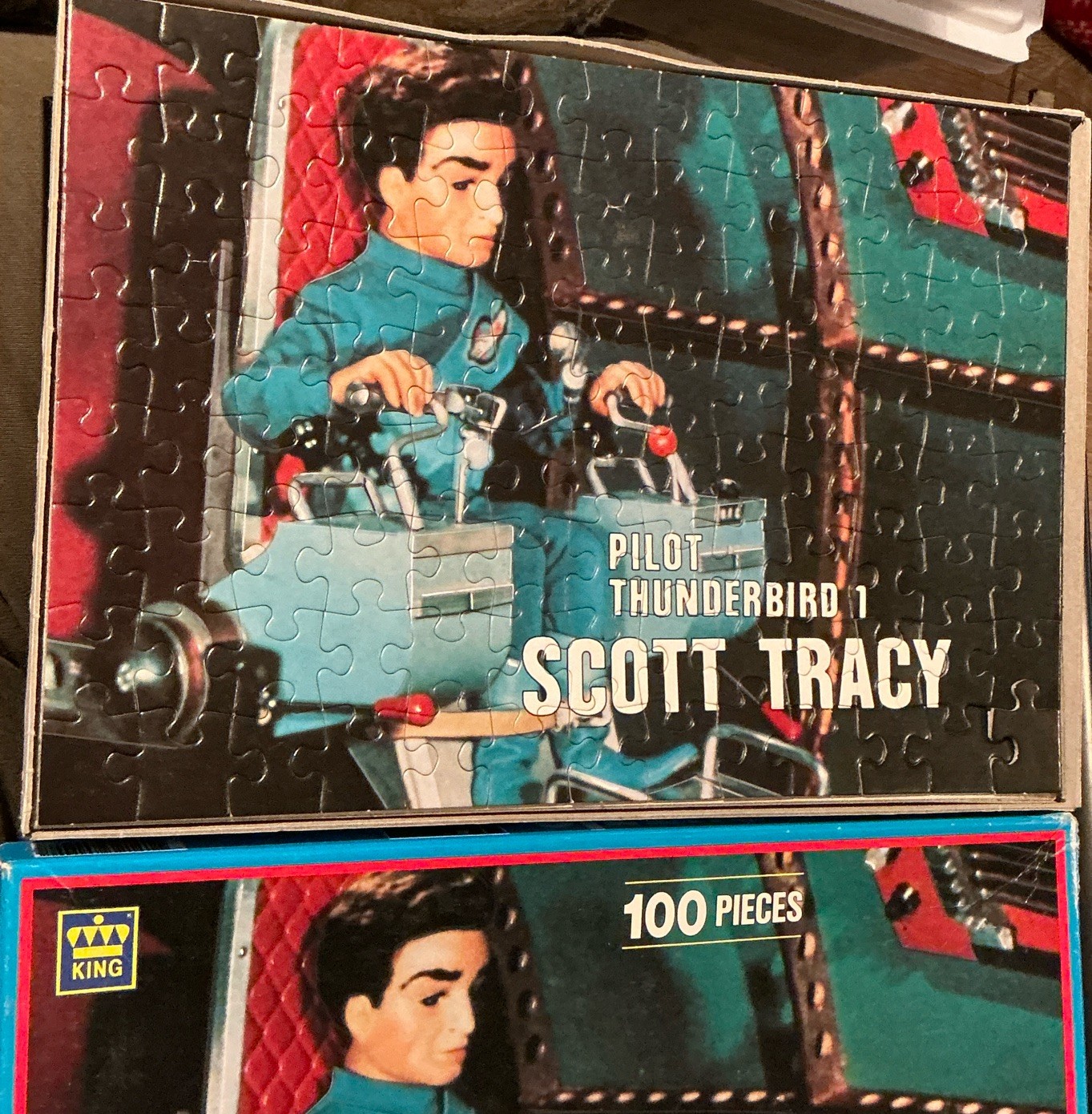 Vintage Thunderbirds ‘Scott Tracy Thunderbird 1’  100 Piece Jigsaw Puzzle 1993