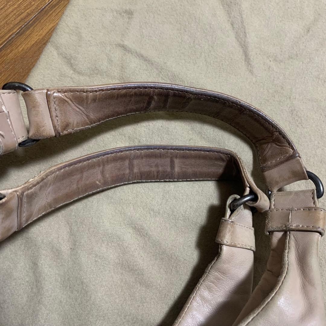 BOTTEGA VENETA 125787 Intrecciato Shoulder Bag Beige Leather Italy Pre-Owned thumbnail 12