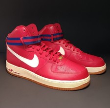 2015 Nike Air Force 1 High 07 315121-605 Gym Red Athletic Sneakers Men's 12.5