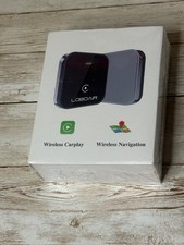 LOBOAIR PL8 Wireless CarPlay Adapter for Factory Wired 2024 NEW IOS 10 Black