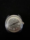 VTG Timex Telephone Dial w Date Men's Electronic Wristwatch Chrome For Repair