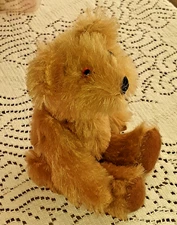 Vintage Artist Made Miniature Bear Fully Jointed Brown Bear Made by WINKIE