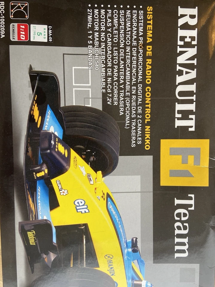 Renault F1 Fernando Alonso 2005 Nikko RC 1:10 – NUEVO EN CAJA – COLECCIONISTA - Imagen 3 de 4