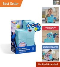 Sing-Along Numberblock Five Plush  Light-Up Musical Stuffed Toy for Toddlers