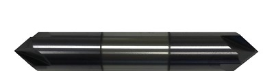 1/8'' Solid Carbide Chamfer Mill   4 Flute 90 Degree Double End TiAlN Coated USA