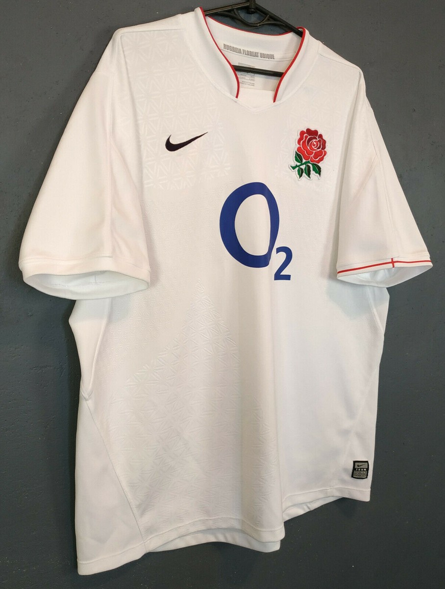 MEN'S NIKE RUGBY UNION ENGLAND 2009/2011 HOME SHIRT JERSEY