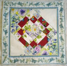 Handmade Quilted Beautiful Table Runner Topper Mat Stitched 16 x 16