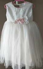 Special Occasion/Flower girl Ivory Color Dress By Anita Size 4 NWT