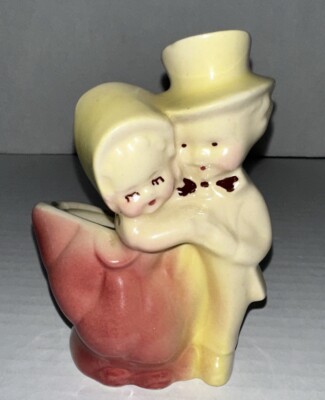 Vtg. Dancing Couple Planter/figurine