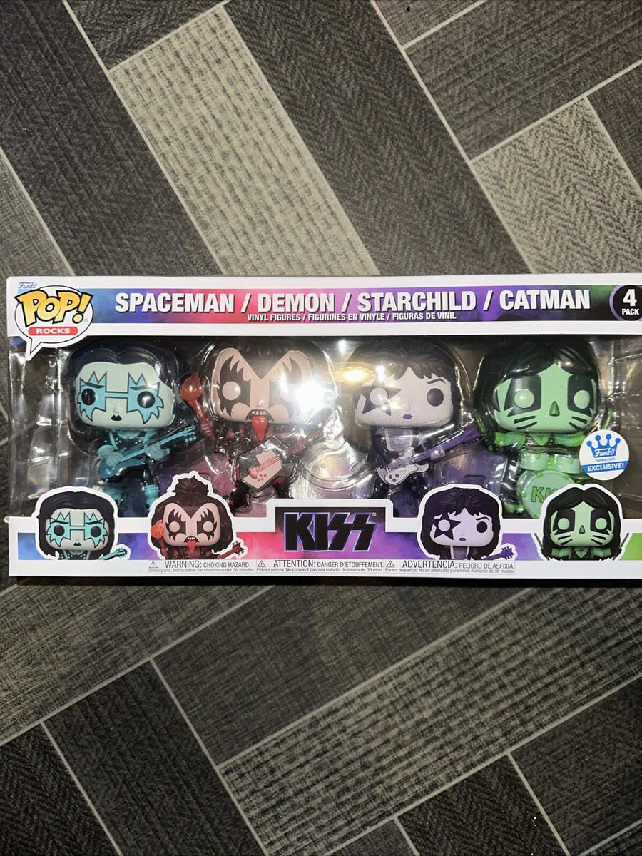 Funko Pop! Rocks KISS (Color Spotlight) 4-Pack Funko Shop-New