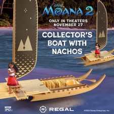 Moana 2 Regal Cinemas Nacho Boat Limited Collectible New Sealed Ships Fast