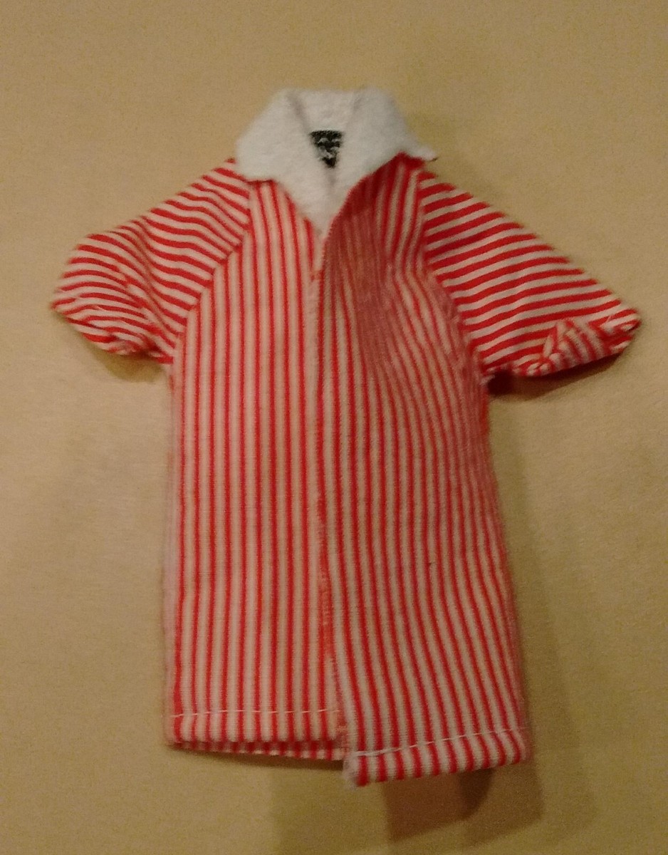 トップス ken 1960's Mattel's Ken Vintage Terry Cloth Style Red & White Candy