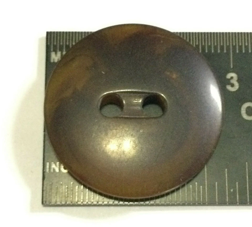 Vintage 80's Faux Tortoise Shell Button Brown/Orange 13mm,15mm,18mm,28mm - Image 3 of 4