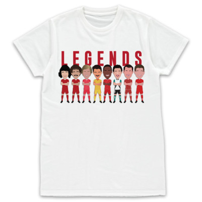 Liverpool Legends Vector Heroes Kinder T-Shirt 1-14 Jahre Gerrard Fowler etc