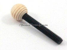 1 Tattoo Machine 8-32 American Thread Contact Screw Black w/ Stacked Wood Topper