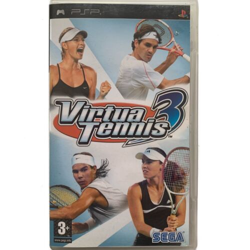 Virtual Tennis 3 Sony PlayStation Portable PSP 2008 SEGA Region 2 Europe Federer