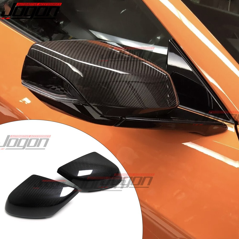 Z06 Z51 Dry Carbon Mirror Caps for C8 Corvette Stingray Coupe 2020+ Models