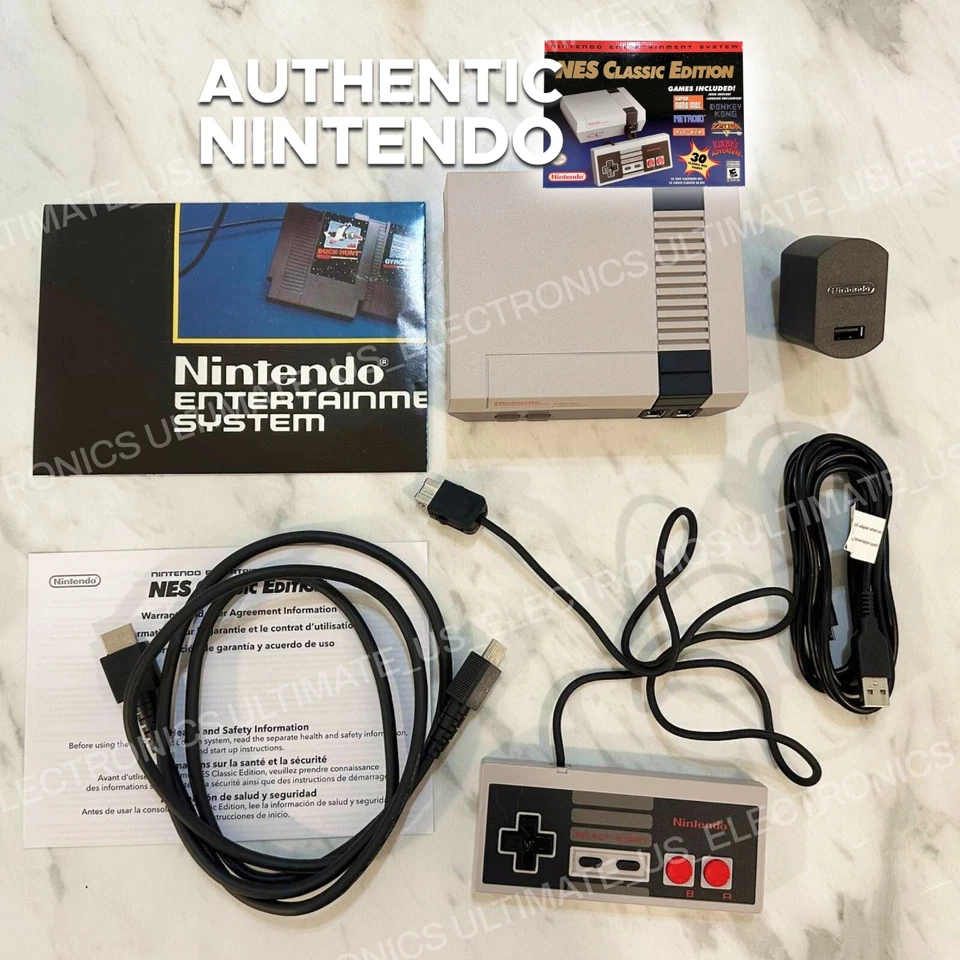 Authentic Nintendo Classic Edition NES Mini Game Console USA Genuine 30 Games - Image 3 of 4