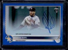 2022 Topps Chrome Jose Siri Blue Refractor Rookie Auto RC #139/150 Astros