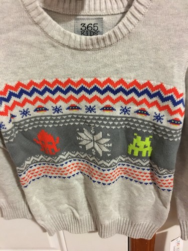 BRAND NEW BOYS SIZE 5 365 KIDS FROM GARANIMALS ALIEN SWEATER - Picture 2 of 3