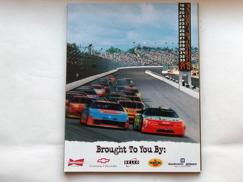 1996 Brickyard 400 Program Dale Jarrett  Jeff Gordon NASCAR Winston Cup Indy - Изображение 2 из 4