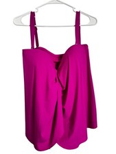 Contours by Coco Reef Padded 38D/12 Swim Tankini Top Orchid NWT Adjustable/ Remo