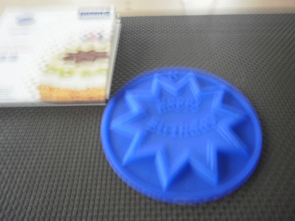 Lurch Dekorform " Happy Birthday " Flexiform blau Tortendekoration Art. 70069 - Bild 3 von 4