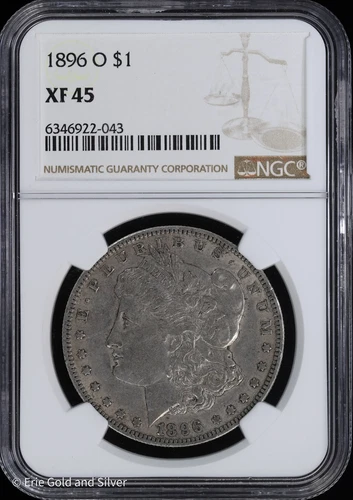 1896-O $1 Morgan Silver Dollar NGC XF 45