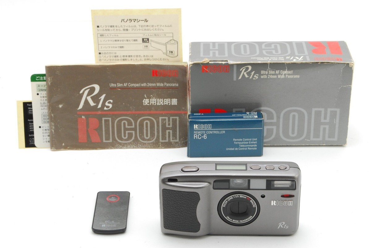 Read [Near Mint w/Box] Ricoh R1s silver Point & Shoot 35mm Film