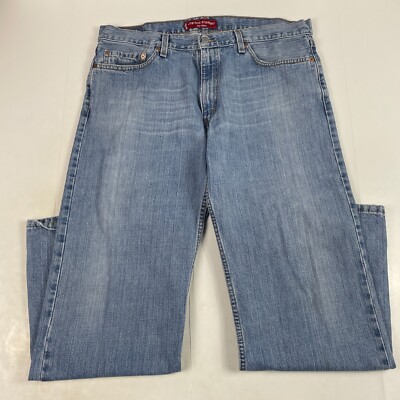 VINTAGE Levi's 529 Jeans Mens 38 x 32 Blue Low Rise Straight Denim