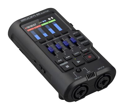 ZOOM R4 MultiTrack Recorder 4-Spur tragbar mit 32-Bit Float Audio