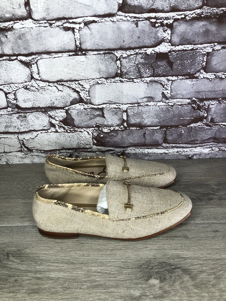 Женские туфли на плоской подошве Sam Edelman Lior бежевая кожа Horsebit миндаль носок размер 7 М США - Изображение 3 из 4