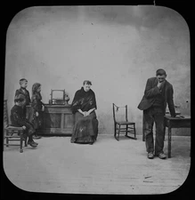 Magic Lantern Slide A DRUNKARD YET A MAN NO2 C1900 PHOTO VICTORIAN TEMPERANCE