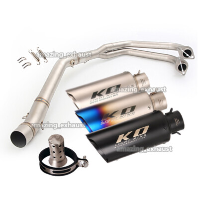 For Yamaha MT-03 YZF R3 R25  2015-2022 Full System Exhaust Tips Header Link Pipe