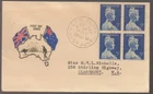 1961 Australia Dame NELLIE MELBA Block of 4 CHALLIS FDC