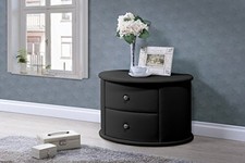 Baxton Studio Dorian White Faux Leather Upholstered Modern Nightstand For Sale Online Ebay