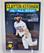 CLAYTON KERSHAW - 2021 Topps Series 2 - 1986 NL All Star BLUE Parallel - 86AS-46