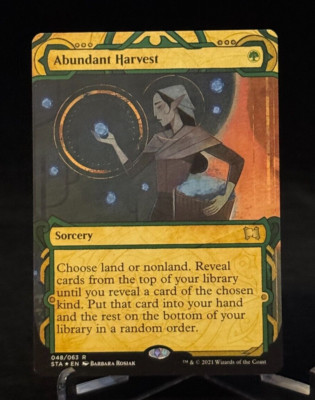 MTG STA Strixhaven Mystical Archive Etched Foil Abundant Harvest - Rare