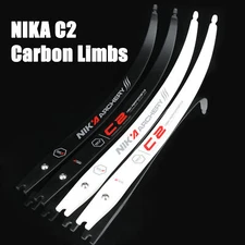 NIKA C2 ILF Recurve Bow Carbon Limbs 12-50lbs H25 68in Bow Hunting Target 