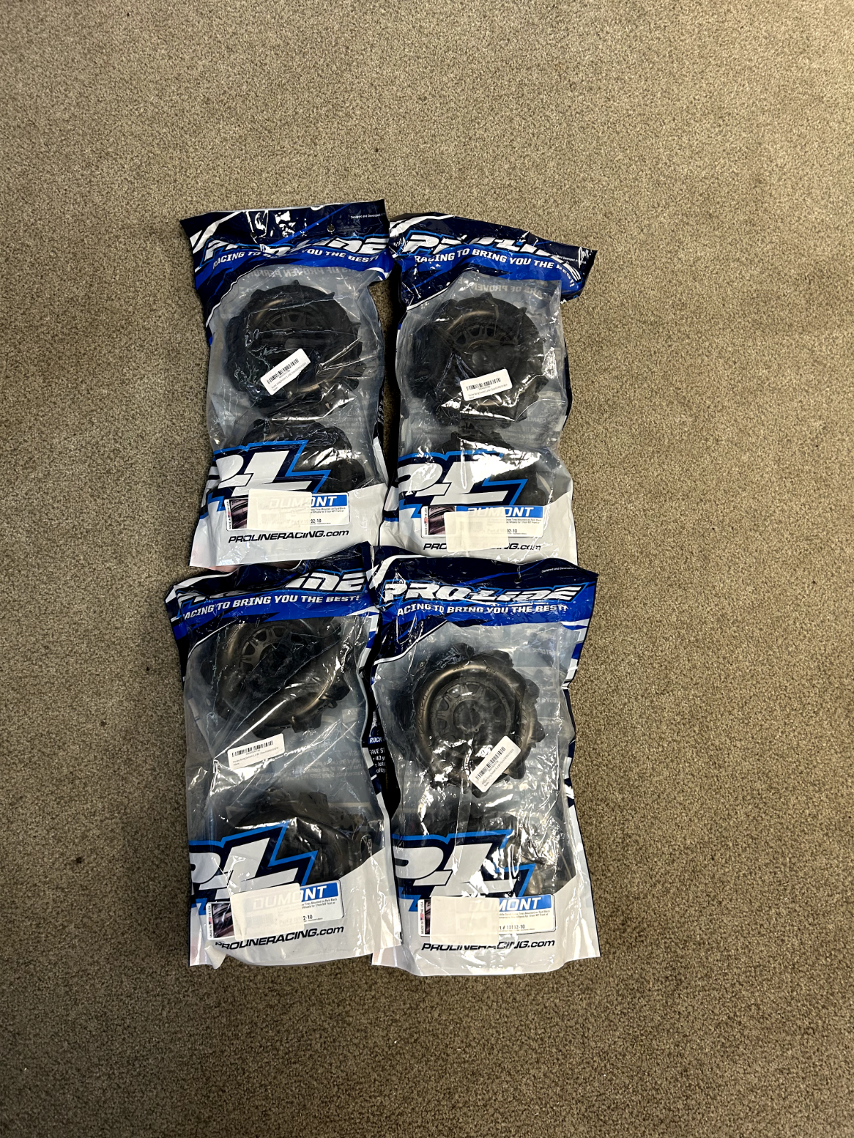 Pro-line Racing wheel lot of 4 packs 8 tires Paddle Sand Snow Dumont PRO10192-10