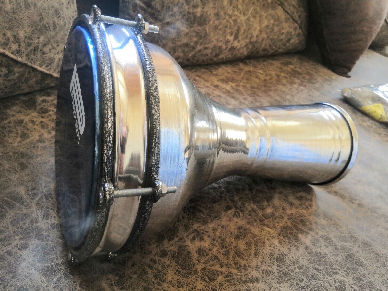 PROFESSIONAL Egyptian Doumbek,Aluminium Darbuka, Drum Silver Color 12