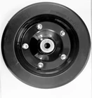 10" x 3.25" Solid Wheel with 1/2" ID Bushings for Axle Hole For Finish Mowers