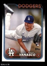 2024 Topps Update #38 Ricky Vanasco Dodgers RC 8 - NM/MT
