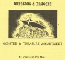 D&D Monster & Treasure Assortment Set One: Levels 1-3 TSR 9011, 3,000+ Pg Extras