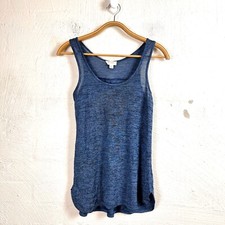 WITCHERY Womens Top Size XXS Blue Knit Sleeveless Scoop Neck
